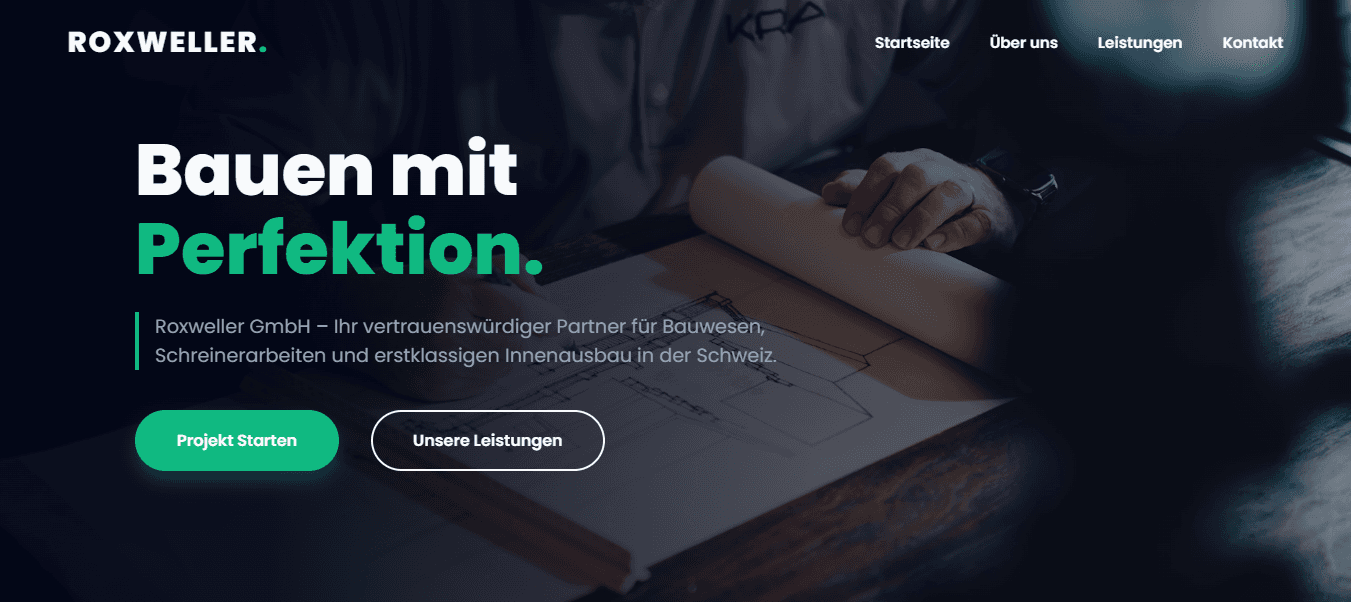 Roxweller GmbH – Website & Internal Business Platform